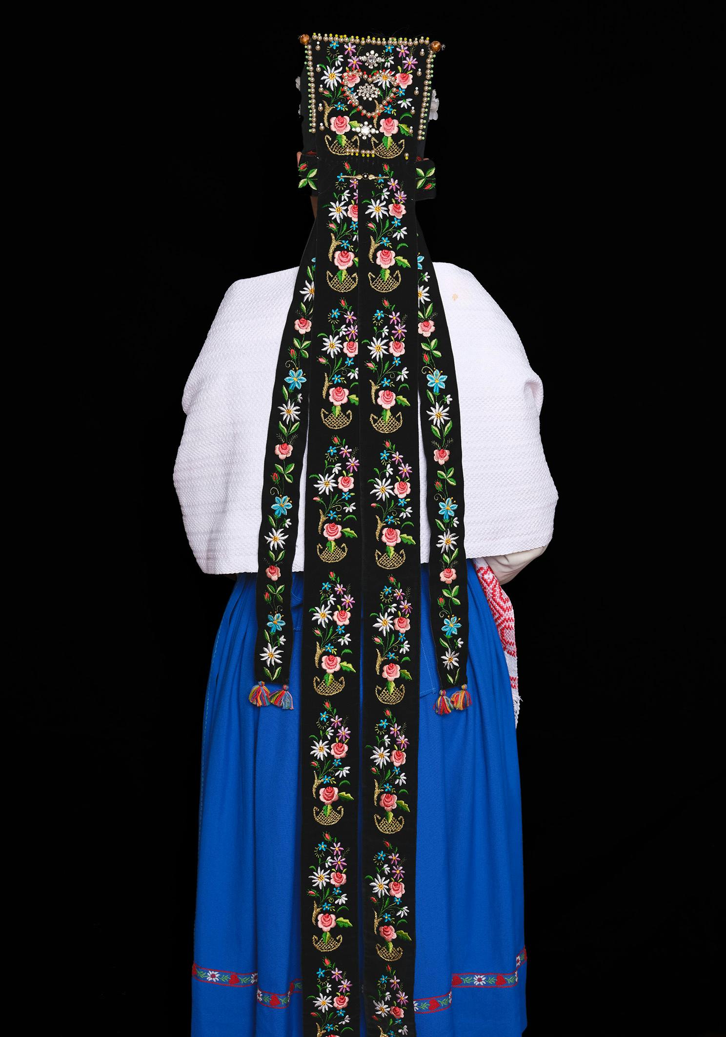 Blaue jungsächsische Tracht