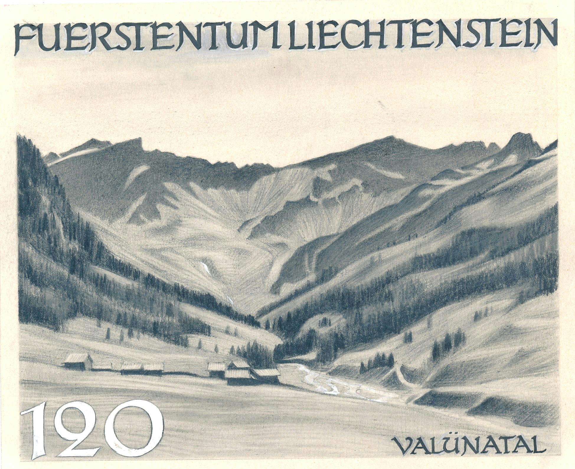 Johannes Troyer «Valünatal» aus der Serie «Gemeinden und Landschaften».