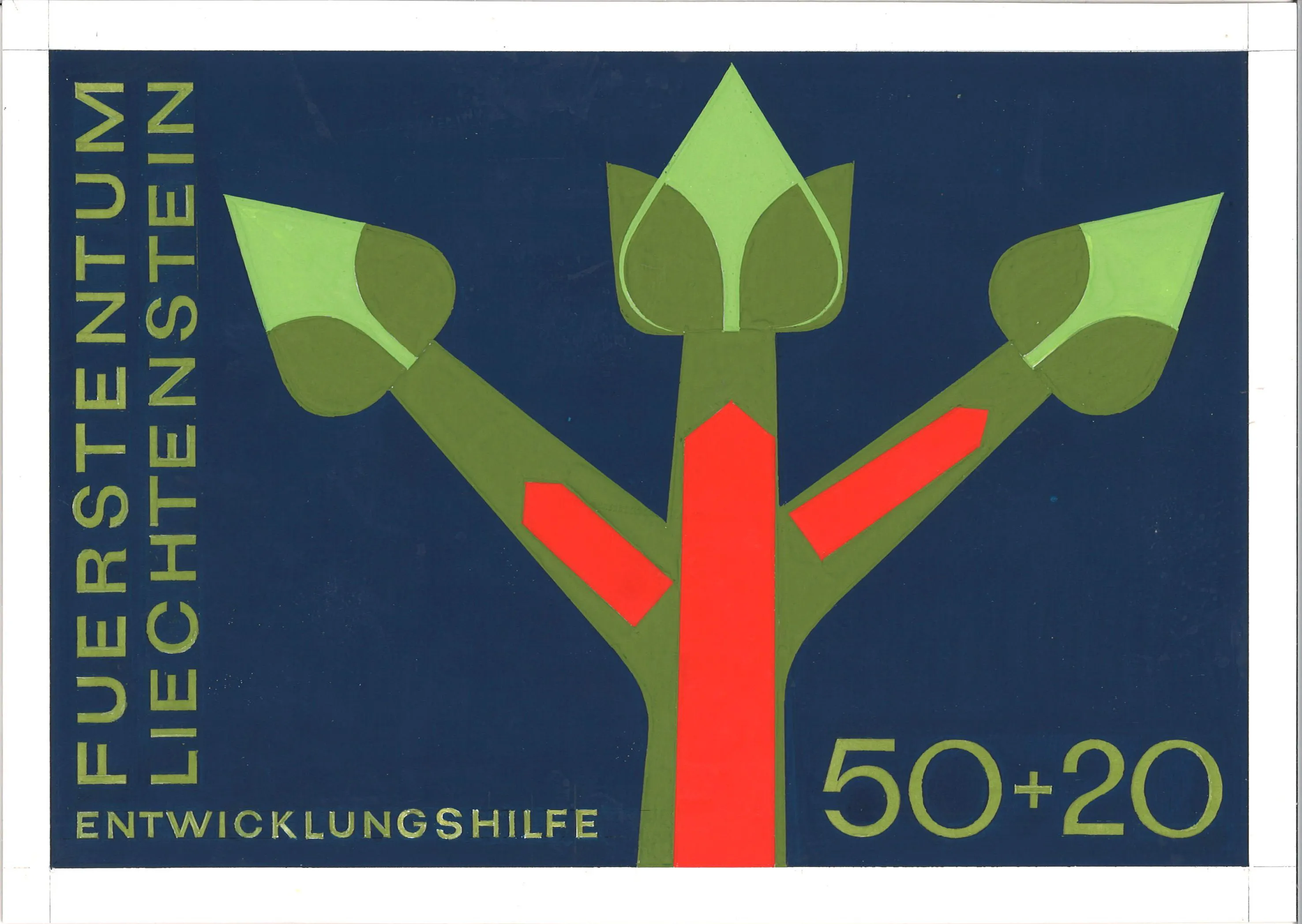 «Knospenzweig, Symbol des Wachstums». Entwicklungshilfe, 1967.