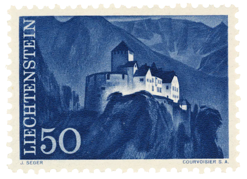 «Schloss Vaduz». Landschaften (I), 1959.
