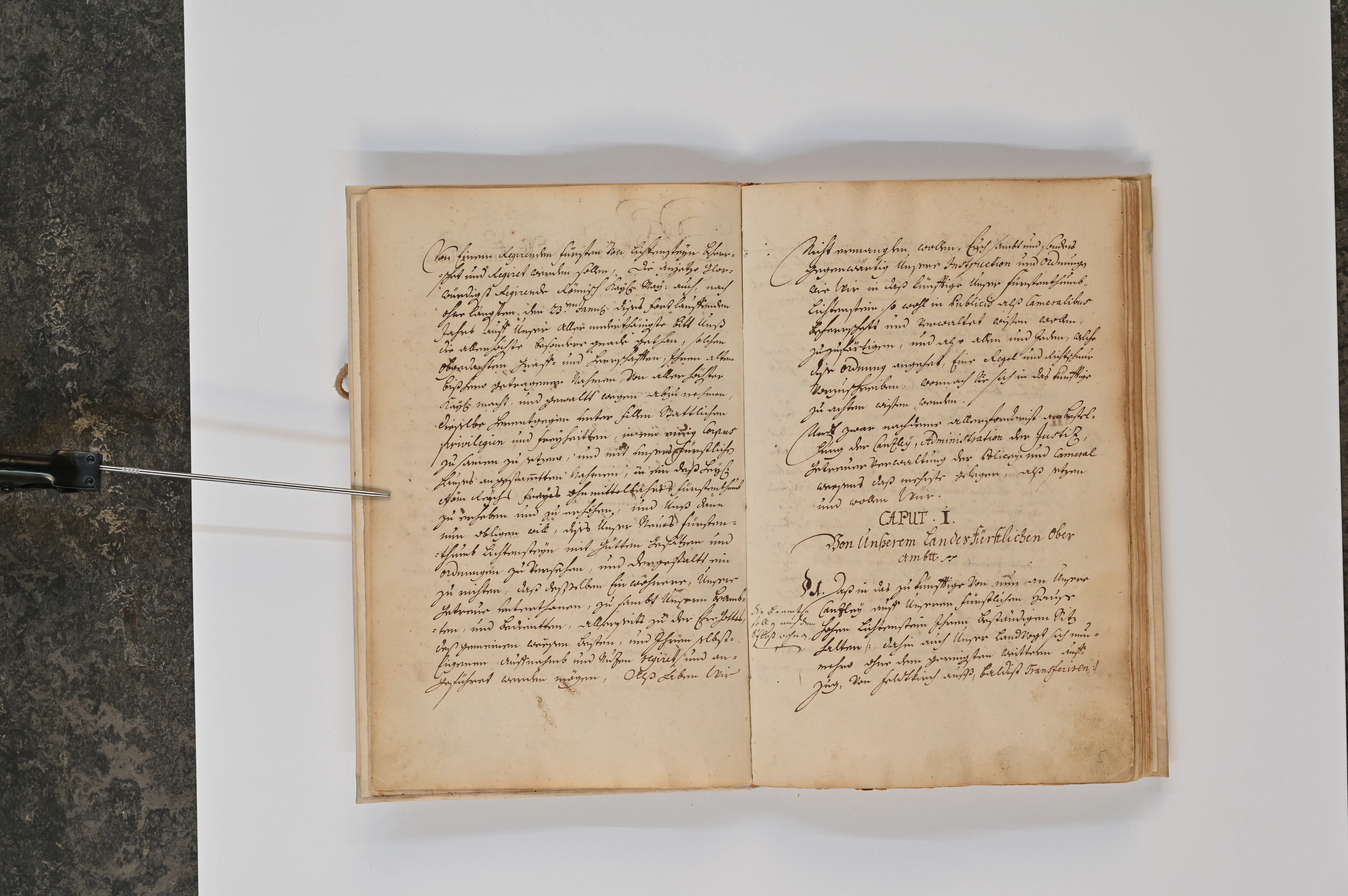 Dienstinstruktion 1719 Kapitel 1