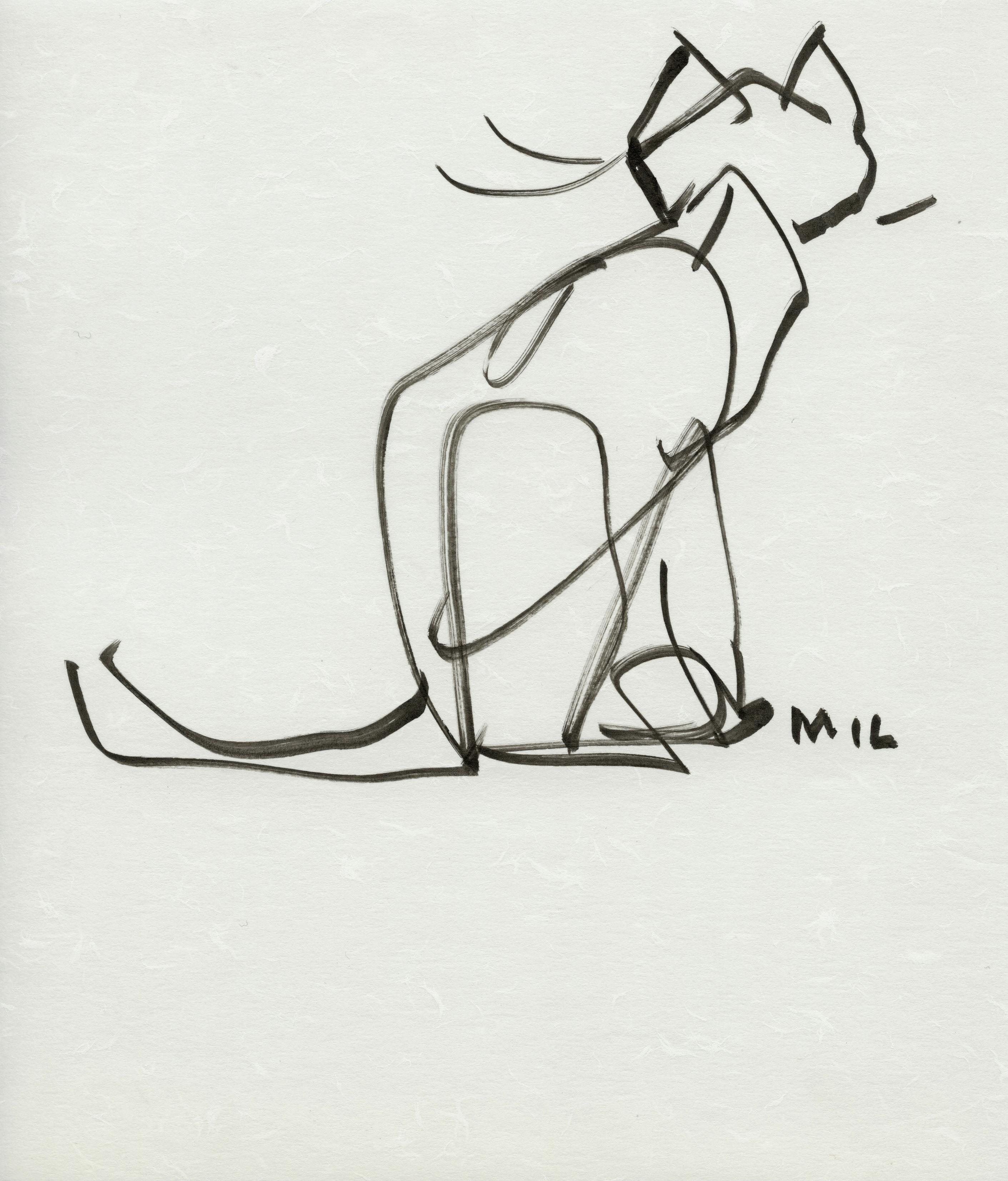 Zeichnung des chinesischen Künstlers Han Meilin