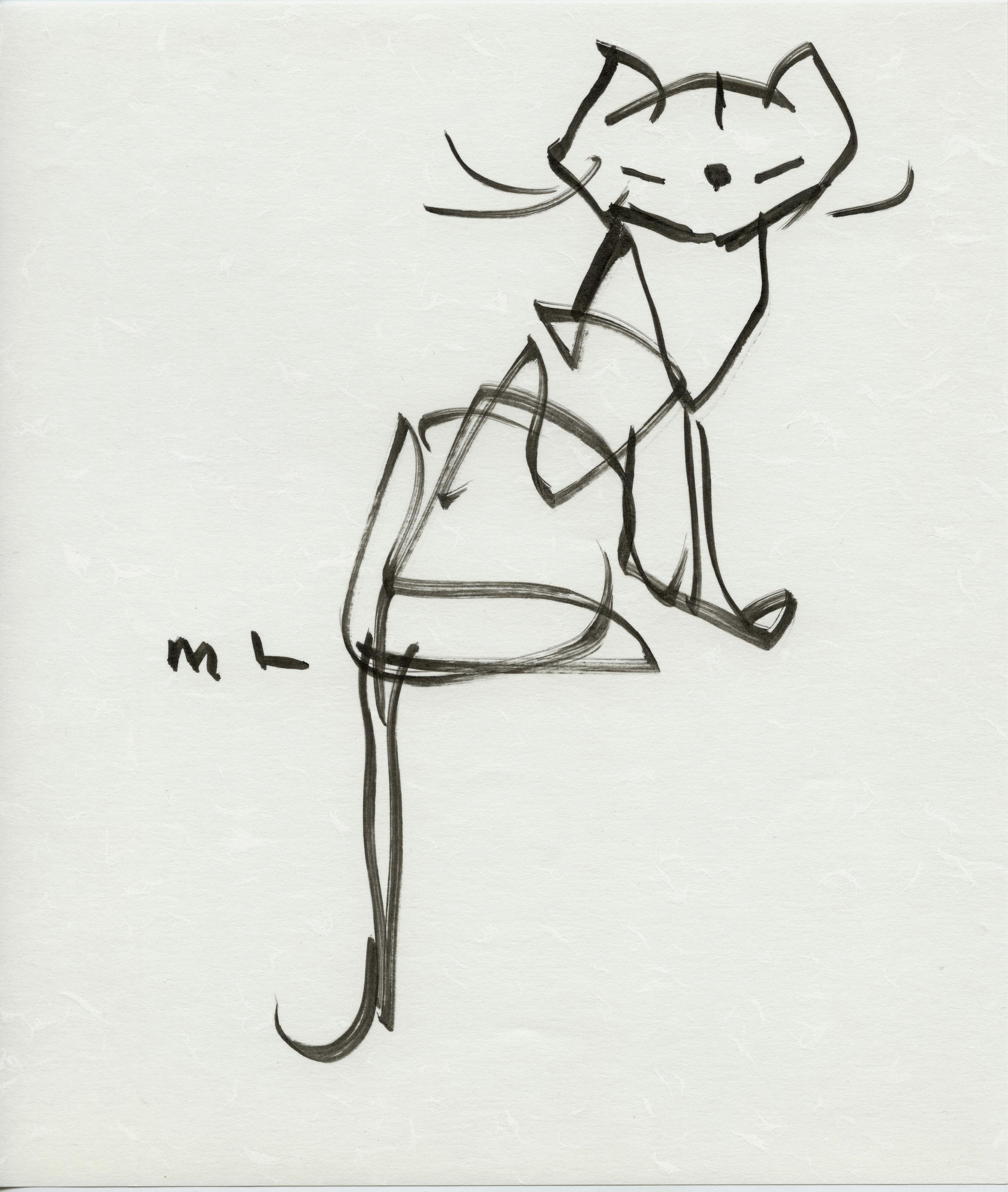 Zeichnung des chinesischen Künstlers Han Meilin