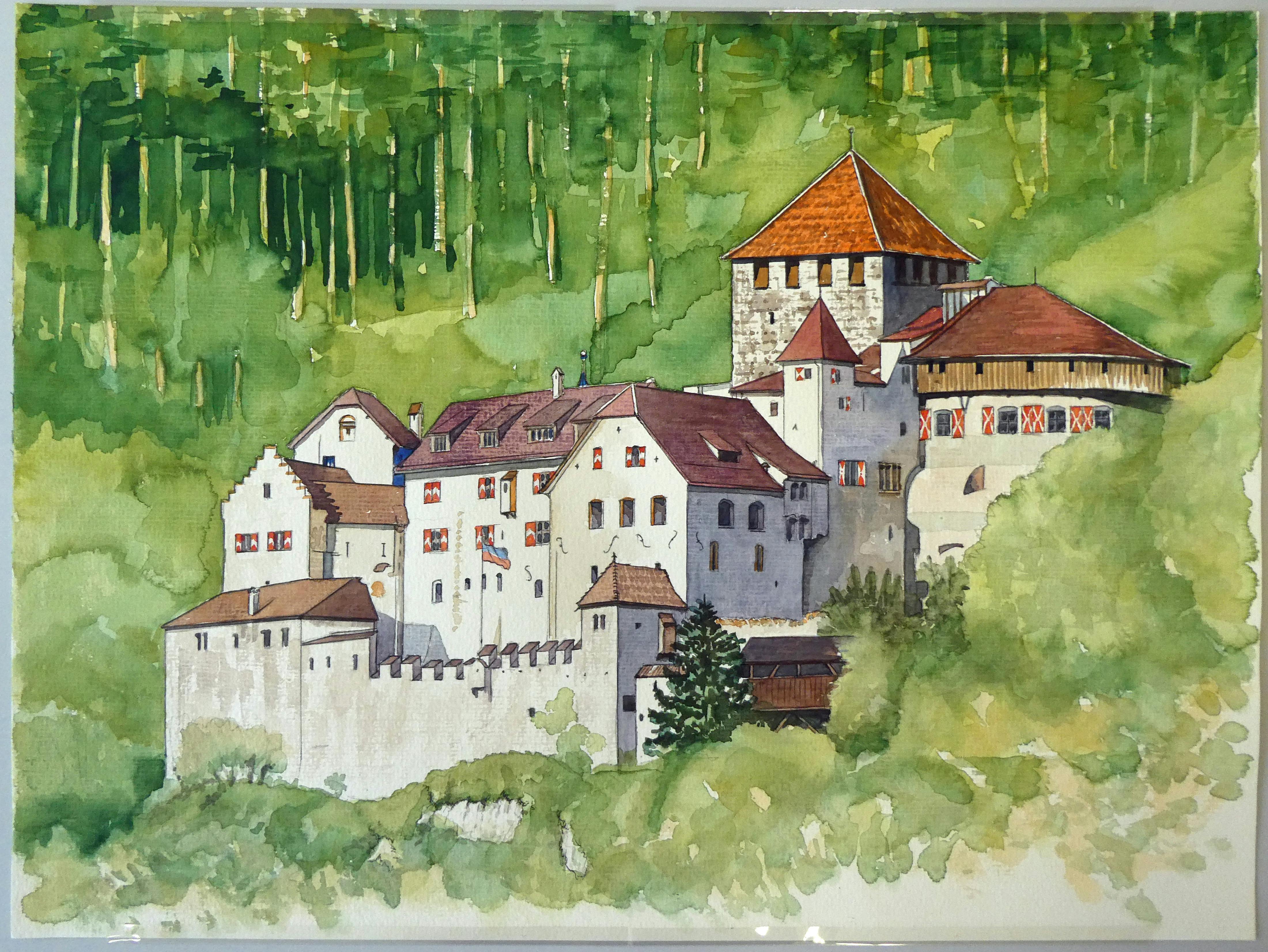 «Sommer» aus der Serie «Das Schloss Vaduz in den vier Jahreszeiten».