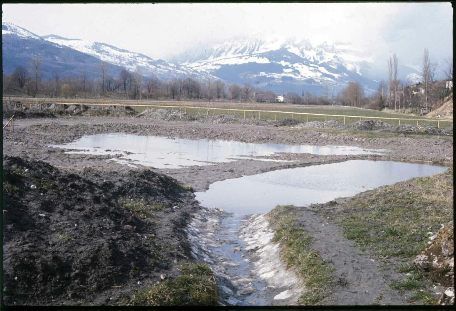 Bau Haberfeldpark 1973 Foto: Mario Broggi