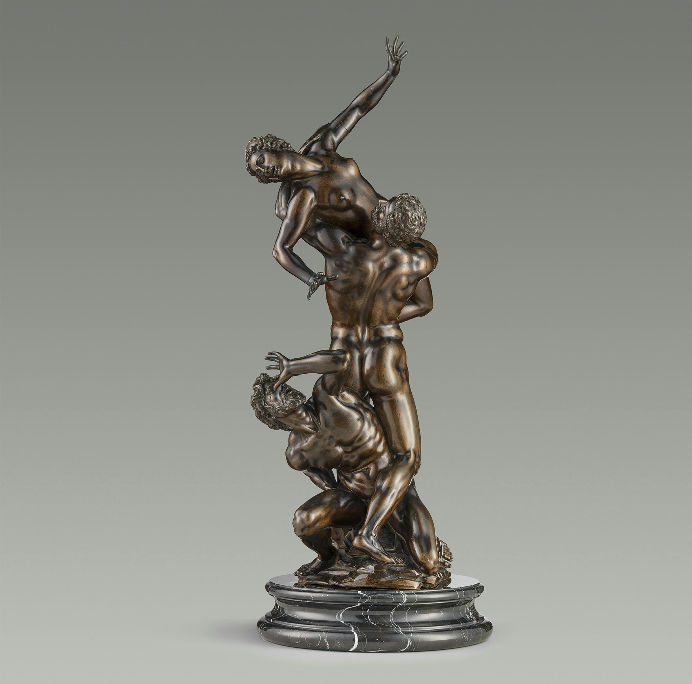 Antonio Susini (1558–1624), zugeschrieben, nach Giambologna (1529–1608) Raub einer Sabinerin (dreifigurige Raptusgruppe), um 1600 (Modell 1582)
