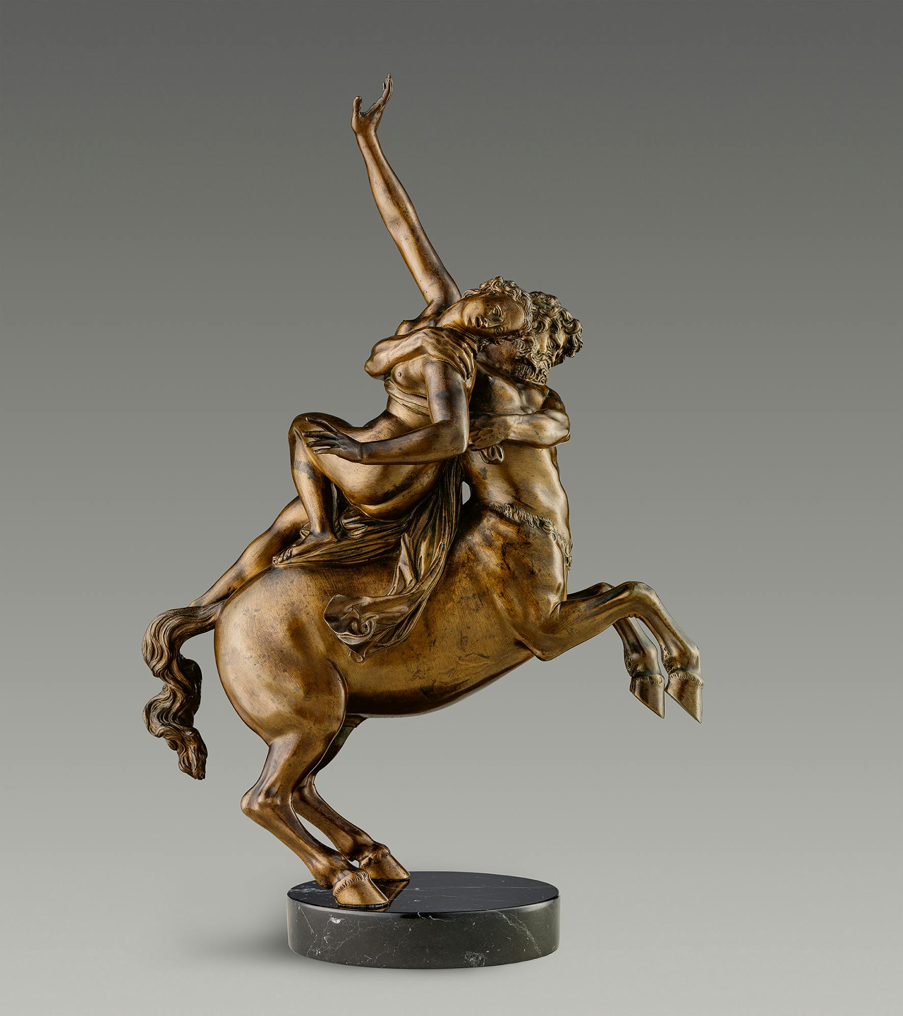 Giovanni Francesco Susini (1585–1653) nach Giambologna (1529–1608)  Nessus raubt Dejaneira, Modell vor 1576