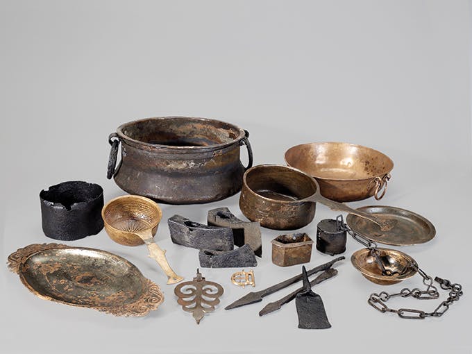 Hortfund (Auswahl). Bronze, Eisen. 2. Hälfte 3. Jahrhundert n. Chr. Neupotz, Lkr. Germersheim (DE). Leihgabe Gebrüder Willi + Ludwig Kuhn.