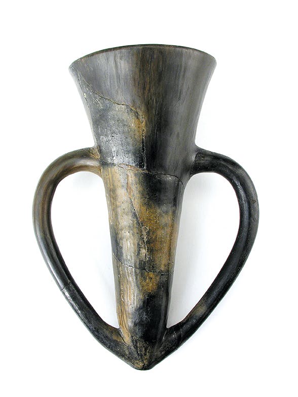 Depas Amphikypellon (Trinkgefäss). Ton, gebrannt. 3. Jt. v. Chr., Troja (Hissarlik), Türkei. Schenkung von Heinrich Schliemann, 1881. Berlin.