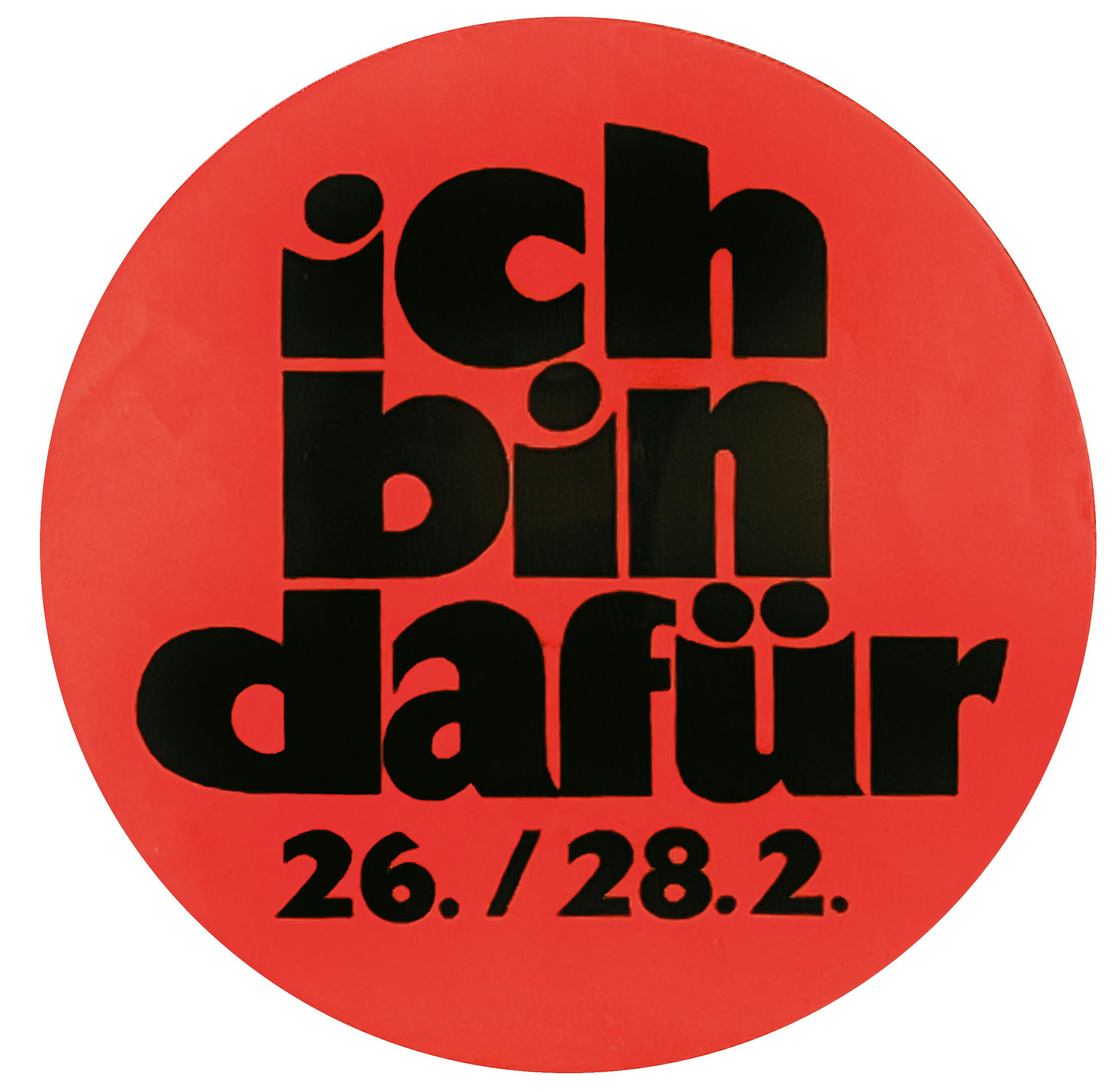 Autoaufkleber des «Komitees für das Frauenstimmrecht» für die Volksabstimmung vom 26./28. Februar 1971.