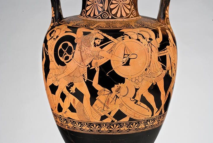 Attische rotfigurige Amphora des Berliner- Malers. Ton. Um 485 480 v. Chr., Antikenmuseum Basel und Sammlung Ludwig, Inv. Nr. BS 453