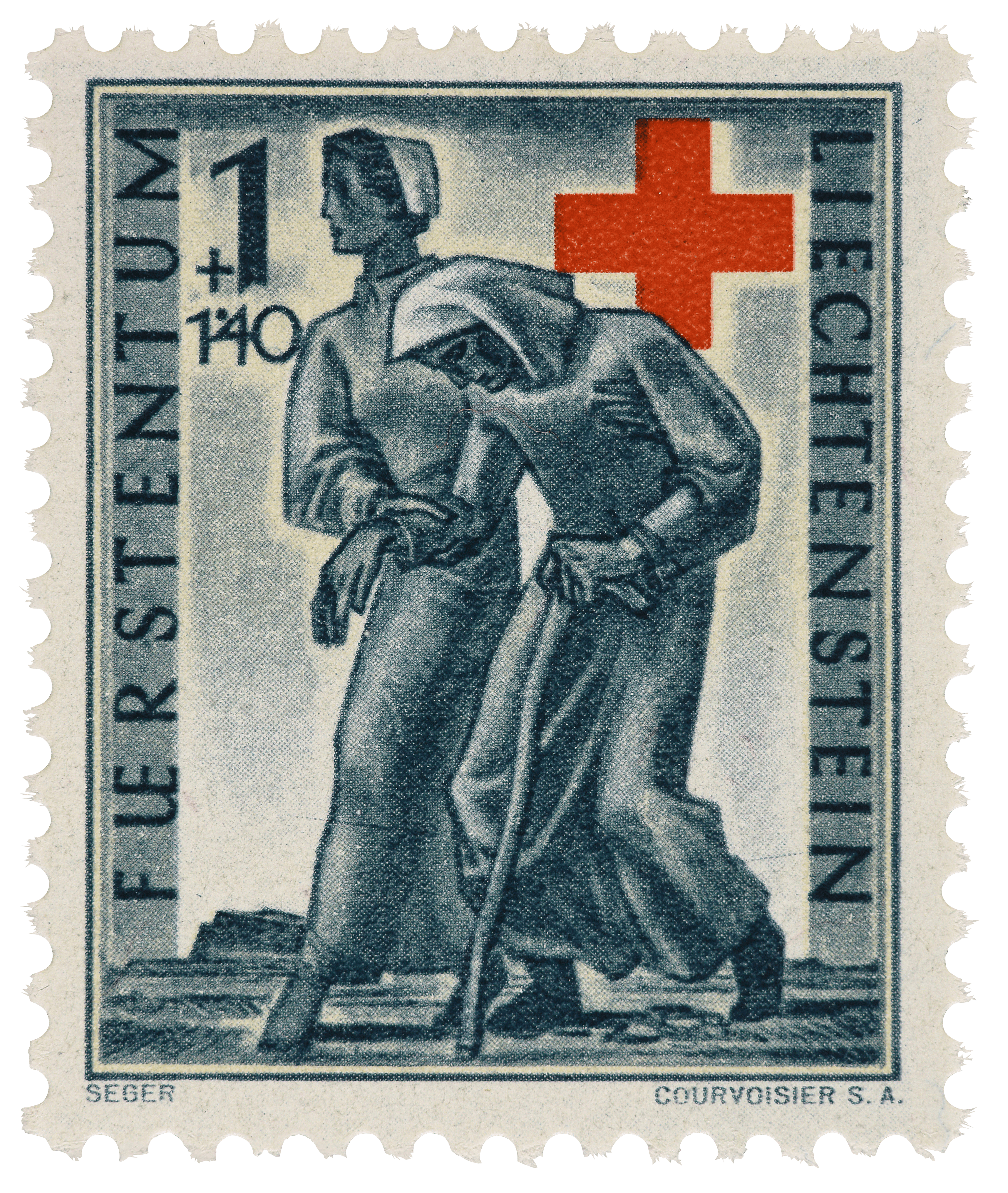 «Altershilfe». Gründung des Liechtensteinischen Roten Kreuzes. Josef Seger 1945.