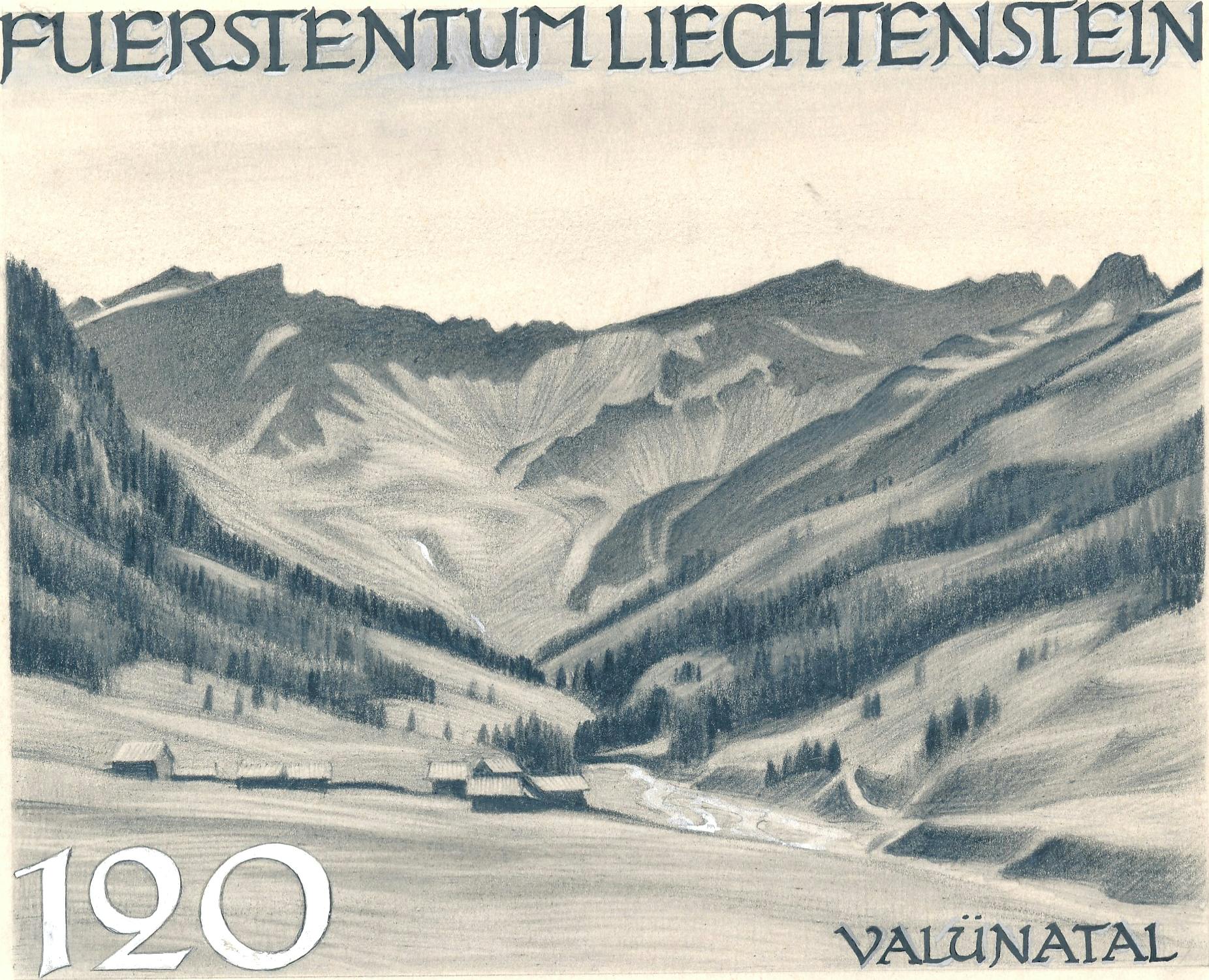 Johannes Troyer «Valünatal» aus der Serie «Gemeinden und Landschaften».