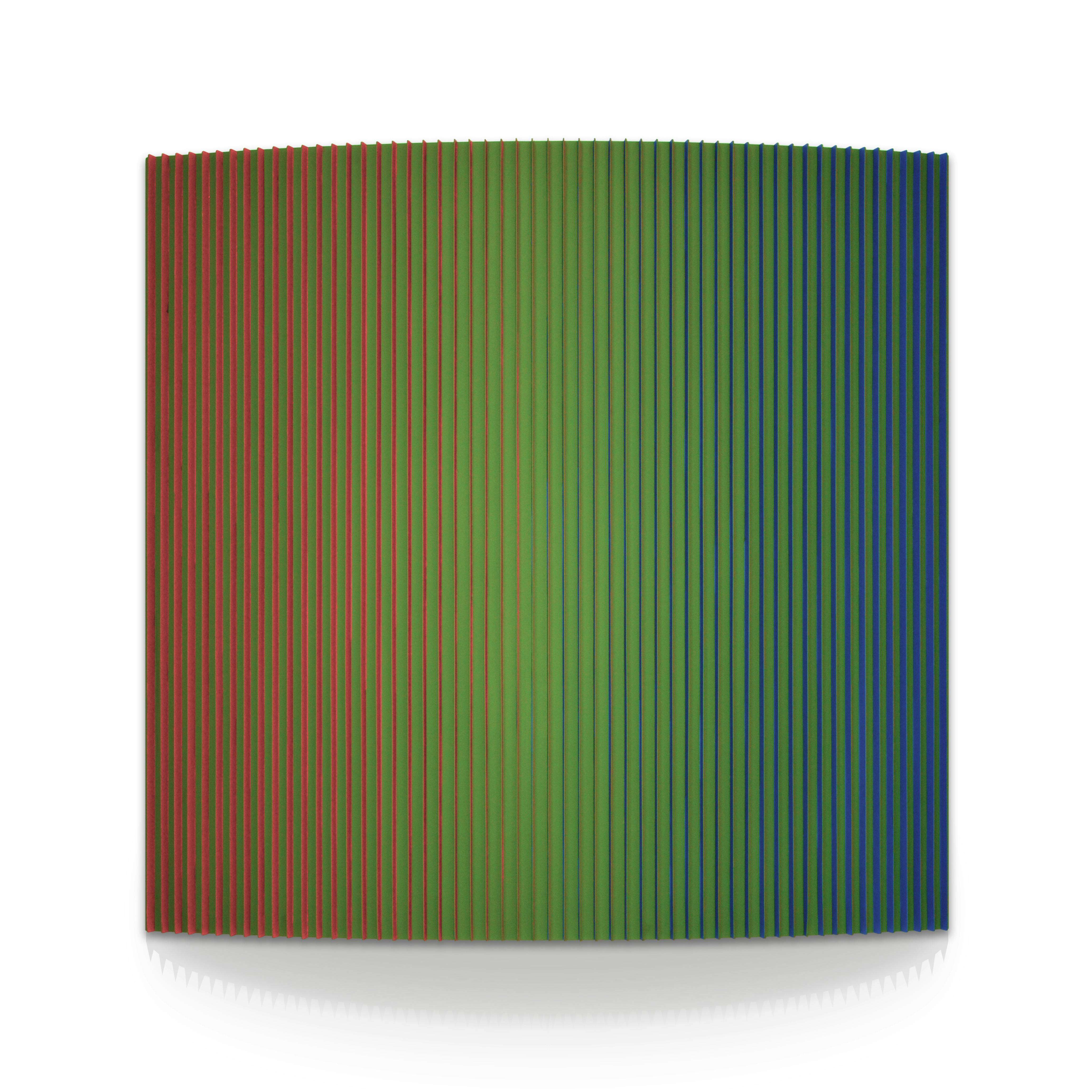 Spectrum I, 150 x 150 cm, Email auf Aluminium, 2020