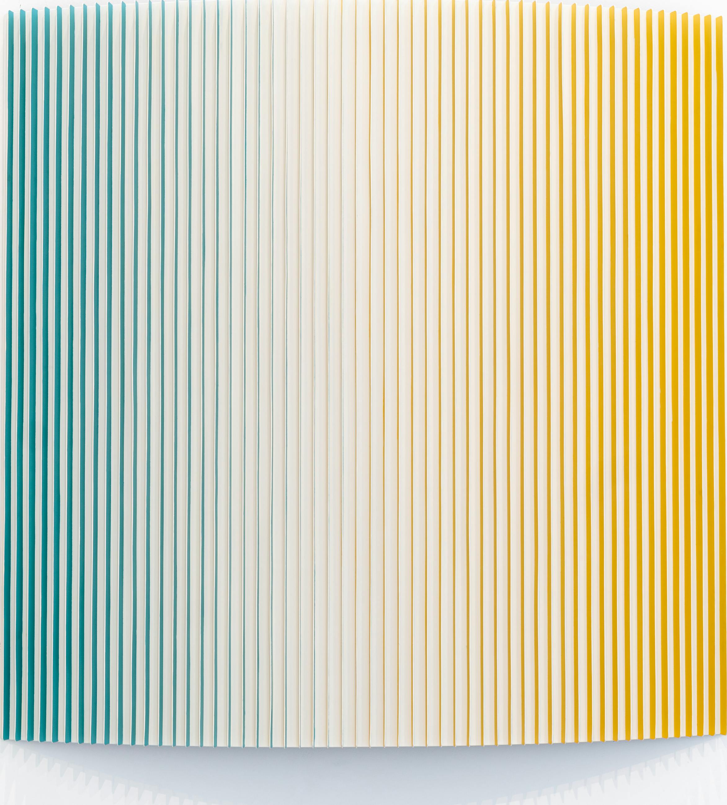 Spectrum II, 150 x 150 cm, Email auf Aluminium, 2021