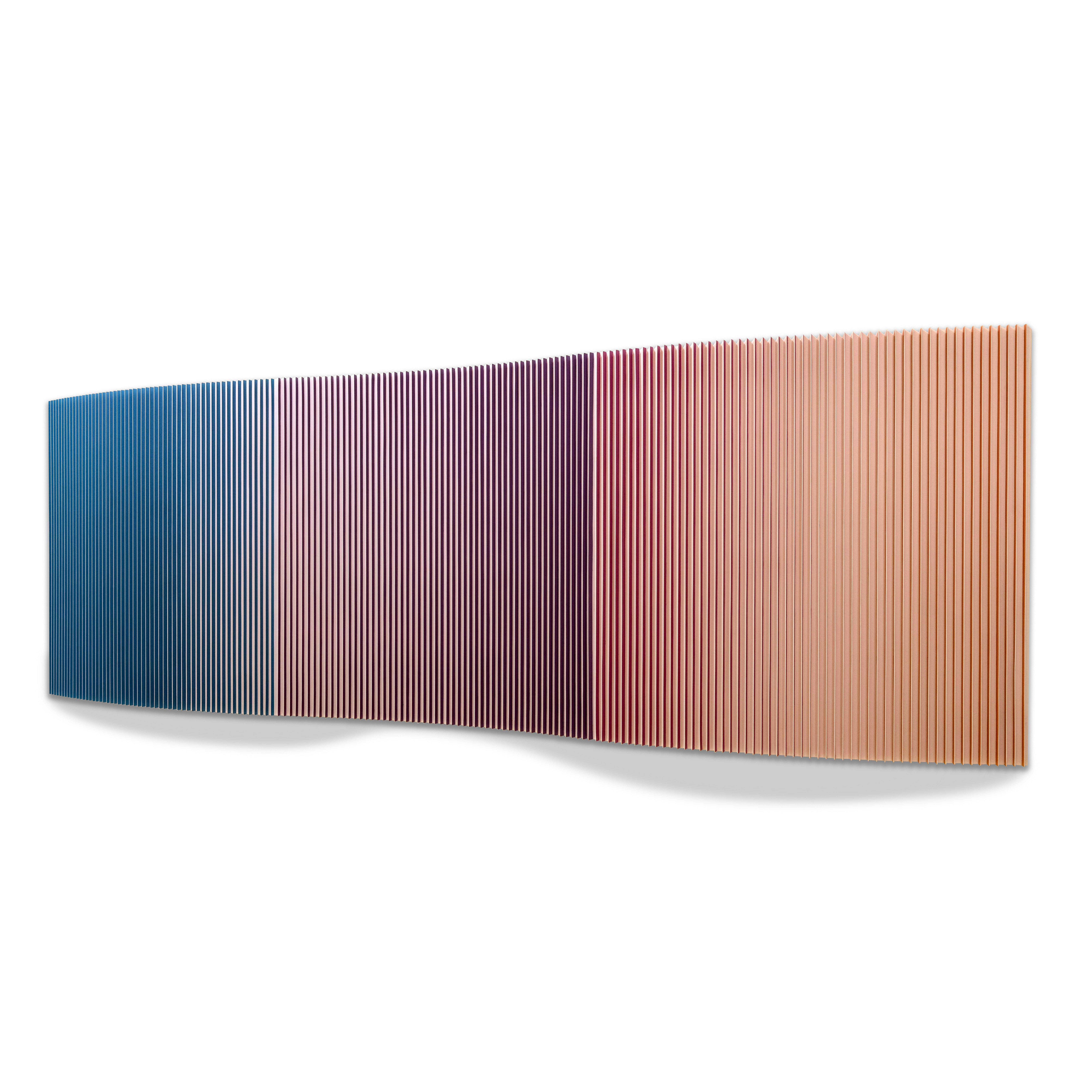 Spectrum VIII, 150 x 450 cm, Email auf Aluminium, 2021 (Side View)