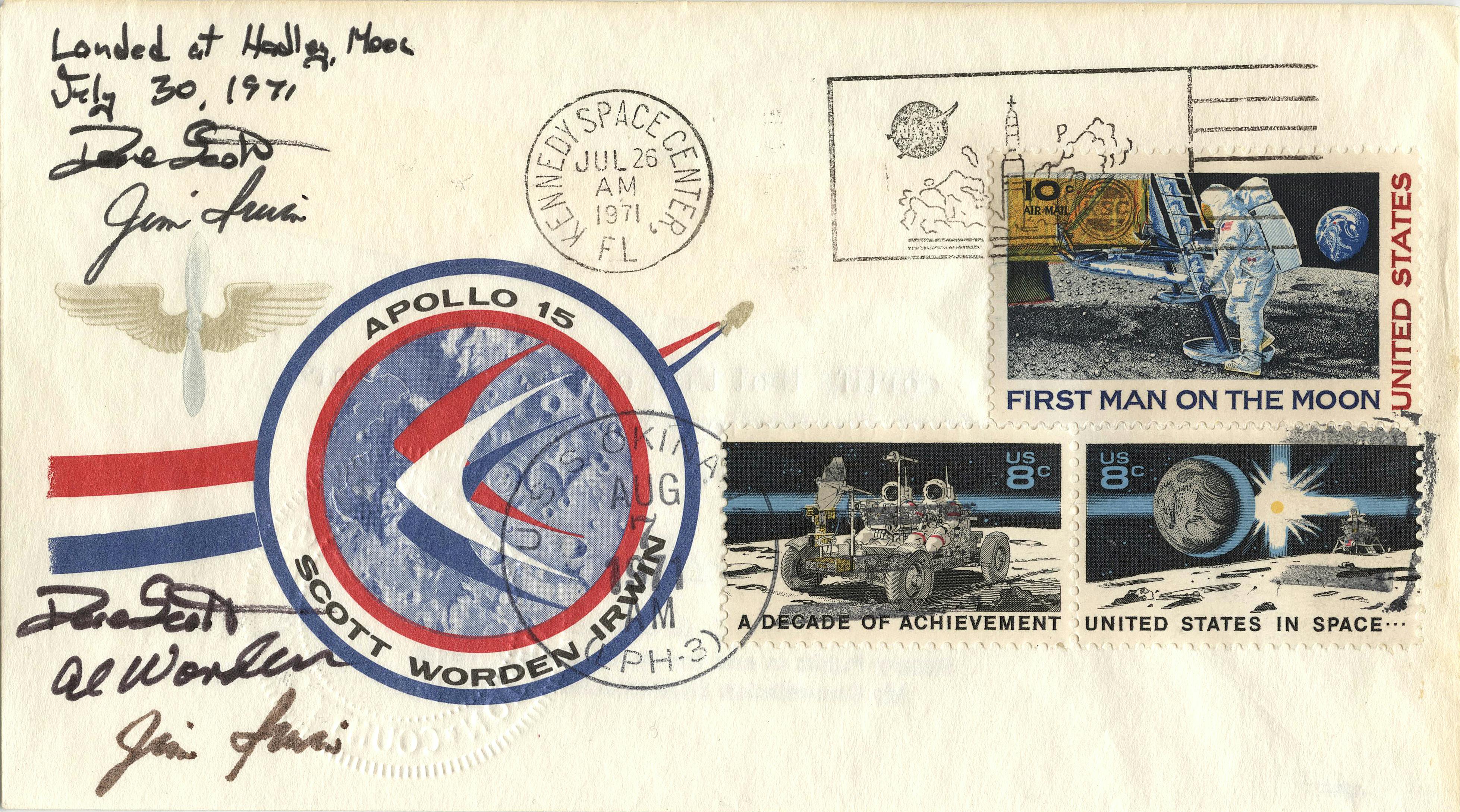 Apollo-15-„Sieger“-Mondbrief