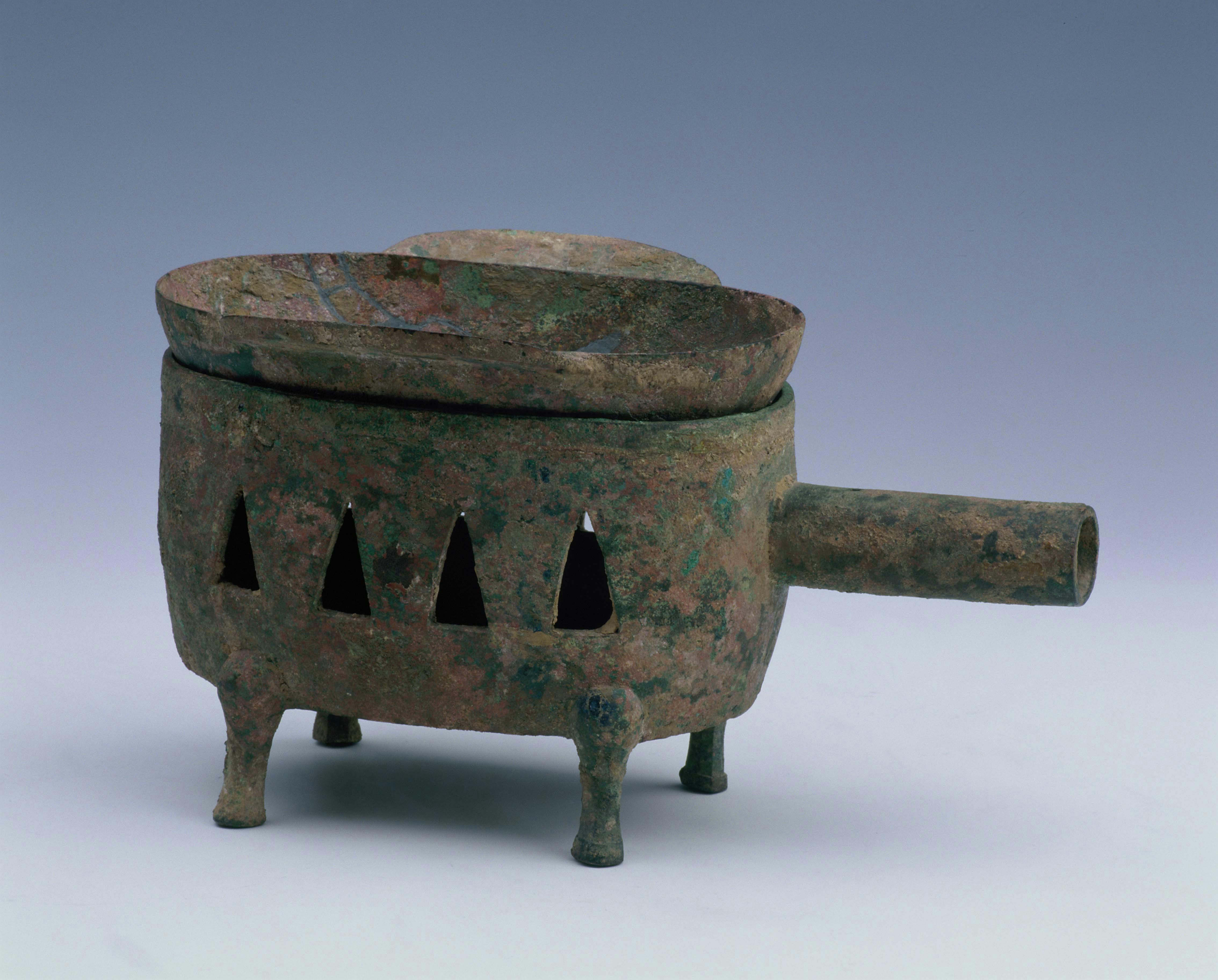 „Proviantamt des Staates Qinghe“ Bronzenes Aromagefäss Han-Dynastie (202 v. u. Z. –220 u. Z.)