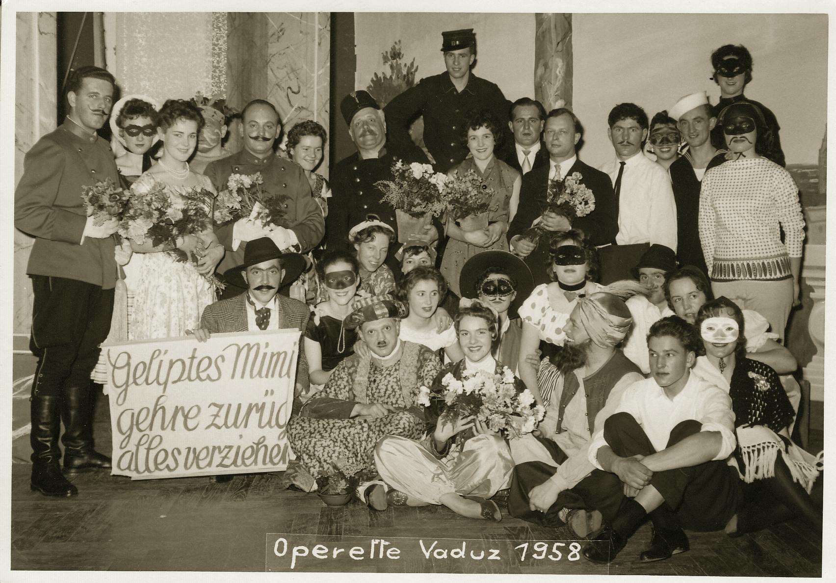 «Die Landstreicher», 1958, Operettenbühne Vaduz (Foto Marlies Strub)