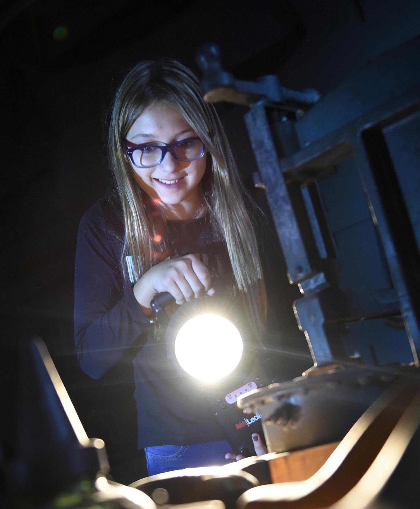 Mit der Taschenlampe HP