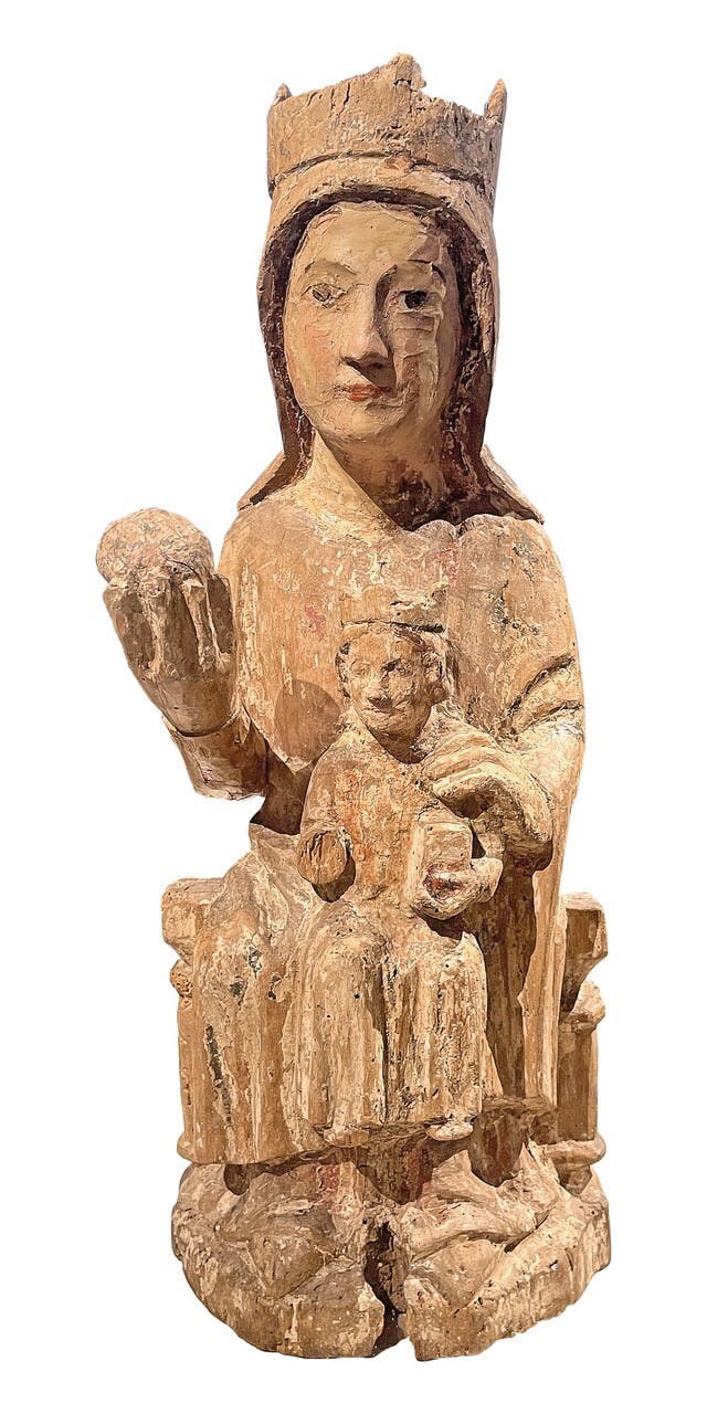 Thronende Muttergottes mit Kind, un-bekannte/r Künstler/in, 1200